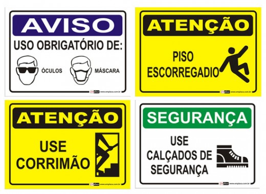 PLACAS DE SEGURANÇA STEEL